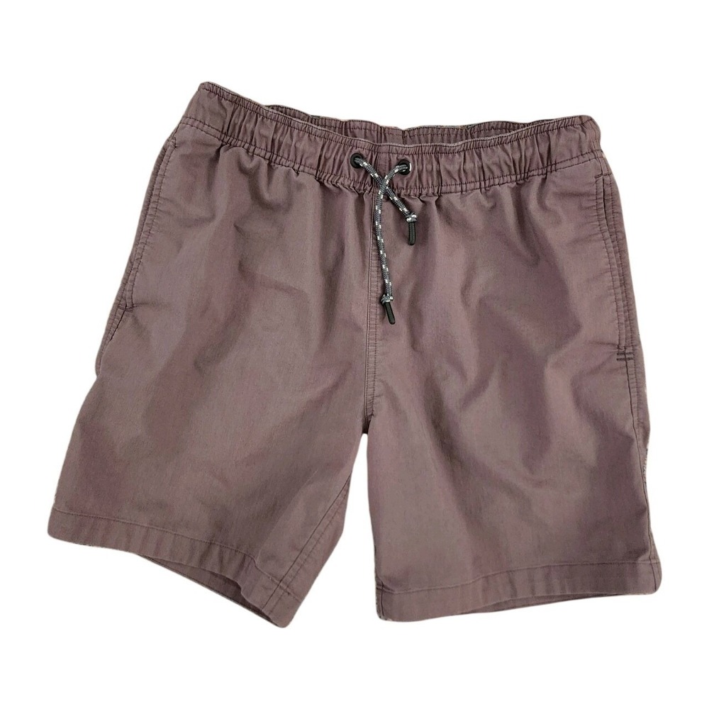 Toad&Co Men's Boundless Pull-On Shorts Size M Brown Organic Cotton Hiking Trail